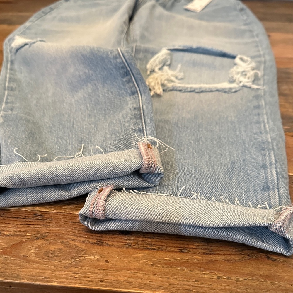 BDG Light Blue Distressed Women's Jeans - Picture 5 of 6